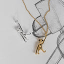 Kay Bojesen Aben i 18 karat forgyldt sølv