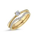14kt. Vielsesring med 0,19ct. W-vs