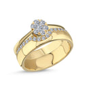 14kt. Vielsesring med 0,21ct. W-vs