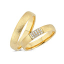 14kt. ring 15stk bril ialt 0,11ct W-si eller uden sten