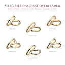 Hjerteringe 3 mm. 8 kt.