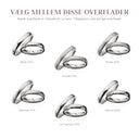 Hjerteringe 3,5 mm. 14 kt. hvidguld