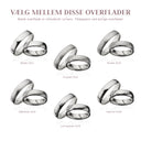 Hjerteringe 5 mm. 14 kt. hvidguld