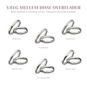 Hjerteringe 3 mm. 14 kt. hvidguld