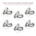 Hjerteringe 5 mm. 14 kt. hvidguld