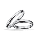 Hjerteringe 3 mm. 14 kt. hvidguld