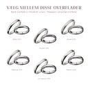 Hjerteringe 3,5 mm. 14 kt. hvidguld