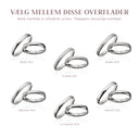 Hjerteringe 3 mm. 14 kt. hvidguld