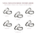 Hjerteringe 4,5 mm. 14 kt. hvidguld