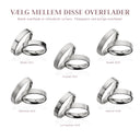 Hjerteringe 4,5 mm. 14 kt. hvidguld