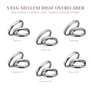 Hjerteringe 3,5 mm. 14 kt. hvidguld