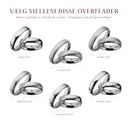 Hjerteringe 5 mm. 14 kt. hvidguld