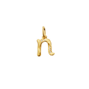 N Alfabet Vedhæng - Forgyldt