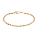 BNH - 14 karat guld panser facet kæde armbånd