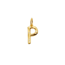 P Alfabet Vedhæng - Forgyldt