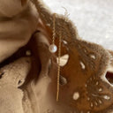 Earchain with pearl - Sølv