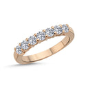 14kt. EMMA ring med 7 x 0,07ct. W-si