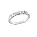 14kt. EMMA ring med 7 x 0,07ct. W-si