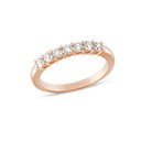 14kt. EMMA ring med 7 x 0,07ct. W-si