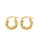 Celeste green hoops