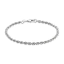 BNH - Sølv cordel armbånd