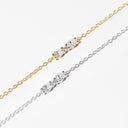Armbånd Ellera Ovale - 18 kt. Forgyldt, med hvide zirkoner