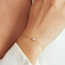 Armbånd Rome - 14 kt guld og hvidguld med 0.09 ct lab-grown diamanter
