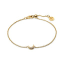 Armbånd Luna - 18k forgyldt 925 Sterling sølv, med hvide zirkoner