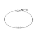 Armbånd Perla Cinque - rhodineret, med ferskvandsperler