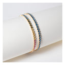 Ellera Grande Armbånd -  18 kt. forgyldt med multifarvede zirkoner
