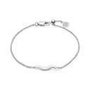 Armbånd Ellera Waves Pianura - rhodineret 925 sterling sølv, med poleret overflade