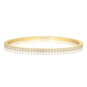 Sif Jakobs - Ellisse Bangle - 18 kt. forgyldt med hvide zirkoner