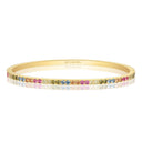 Sif Jakobs - Ellisse Bangle - 18 kt. forgyldt med multifarvede zirkoner