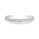 Bangle - 925 Sterling Sølv med hvide zirkoner