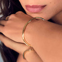 Bangle Ellera Waves Pianura - 18 karat forgyldt, med poleret overflade