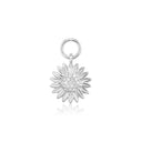 Hoop Charm Girasole - med hvide zirkoner