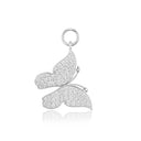 Hoop Charm Farfalla - med hvide zirkoner