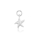 Hoop Charm Stella Marina - med hvide zirkoner