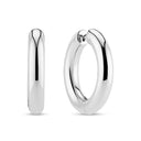 Øreringe Carrara X-Grande Pianura - rhodineret 925 sterling sølv, med poleret overflade
