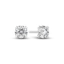 Solitaire øreringe Venice Piccolo - 14k hvidguld med 0.50 ct lab-grown diamanter