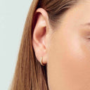 Øreringe Alba Piccolo - 14k hvidguld med 0.18 ct lab-grown diamanter