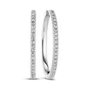Øreringe Alba X-Grande - 14k hvidguld med 0.46 ct lab-grown diamanter