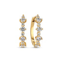 Øreringe Brina Creolo - 14k guld  med 0.85 ct lab-grown diamanter