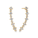 Ørering Brina Lungo Piccolo - 14k guld  med 1.01 ct lab-grown diamanter