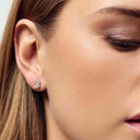 Øreringe Lovere - 14k guld  med 0.91 ct lab-grown diamanter