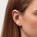 Øreringe Rome - 14k guld  med 0.17 ct lab-grown diamanter