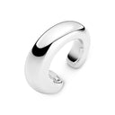 Ear cuff Goccia Pianura - rhodineret 925 sterling sølv, med poleret overflade