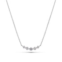 Halskæde Tiara Piccolo - 14k hvidguld med 0.37 ct lab-grown diamanter