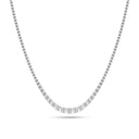 Halskæde Diamante Tennis Altro - 14 kt hvidguld med 11.45 ct lab-grown diamanter