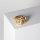 Imperia Ring - 18 kt. forgyldt med hvide zirkoner
